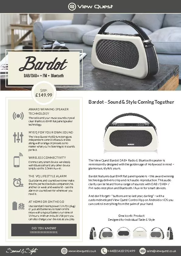 Bardot – Sound & Style Coming Together