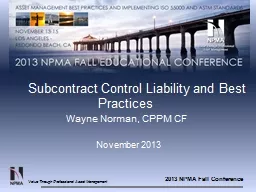 Subcontract Control Liability and Best Practices