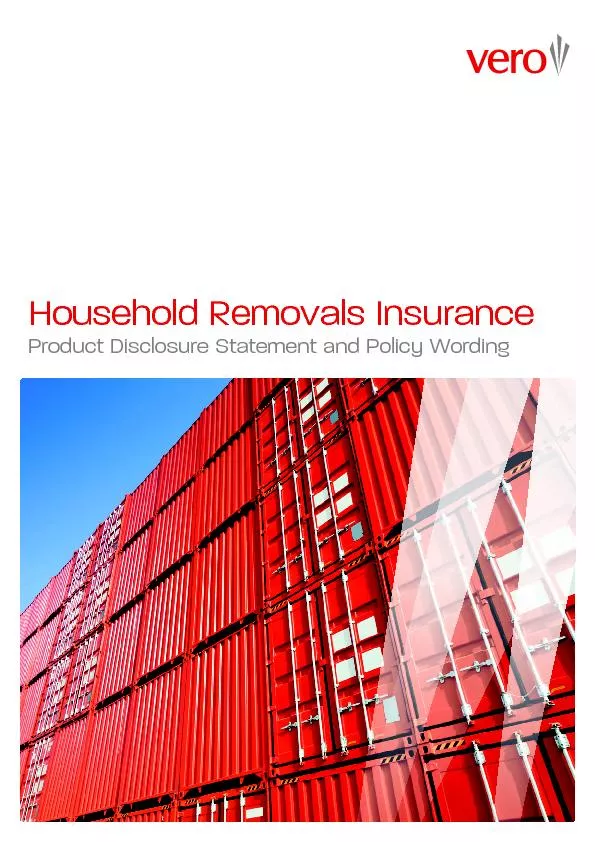 Household Removals Insurance