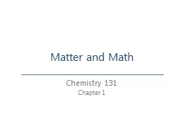 Matter and Math