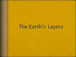 The Earth’s Layers