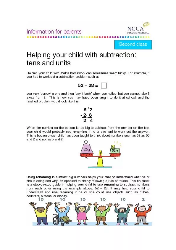 ping your child with subtraction: