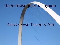 The Art of Development Management