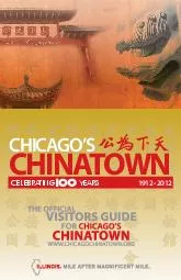 CHICAGOS CHINATOWN     China is one of the oldest civilizations in the world