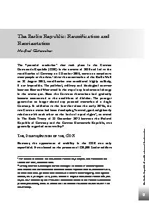 The Berlin Republic: Reunication and Reorientation