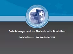 Data Management for Students with Disabilities