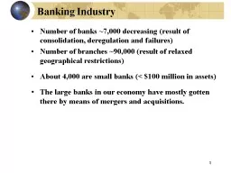 1 Banking Industry