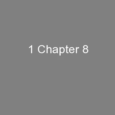 1 Chapter 8