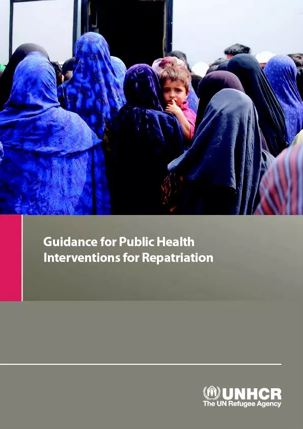 Guidance for Public HealthInterventions for Repatriation