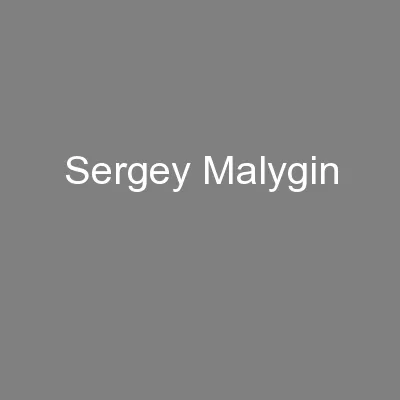 Sergey Malygin