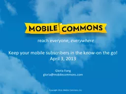 Keep your mobile subscribers in the know-on the go