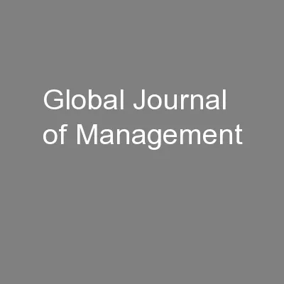 Global Journal of Management