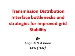 Transmission Distribution Interface bottlenecks and strateg