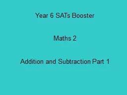 Year 6 SATs Booster