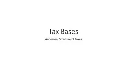 Tax Bases