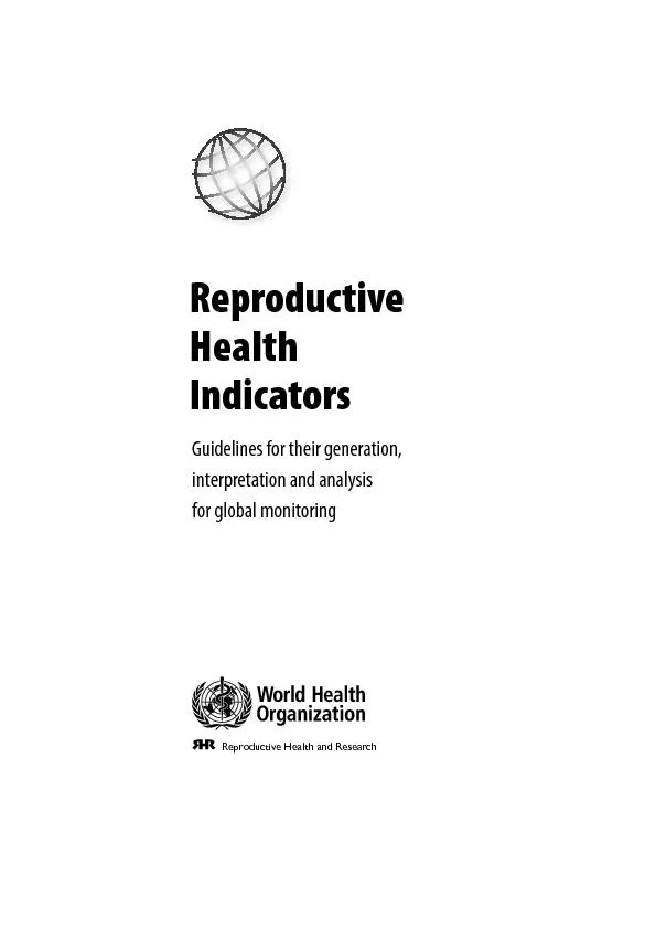 Reproductive Health and Research