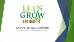 Let’s Grow San Antonio Workshops