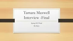 Tamara Maxwell