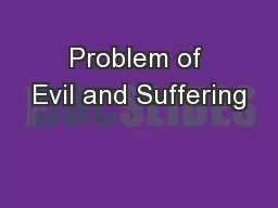 Problem of Evil and Suffering