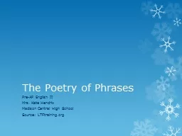 The Poetry of Phrases