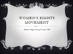 Women’s Rights movement