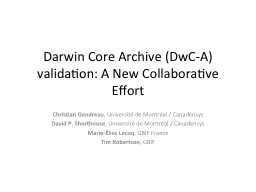 Darwin Core Archive (