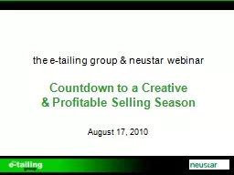 the e-tailing group & neustar