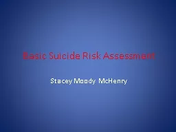Basic Suicide Risk Assessment