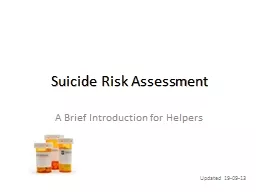 Suicide Risk Assessment