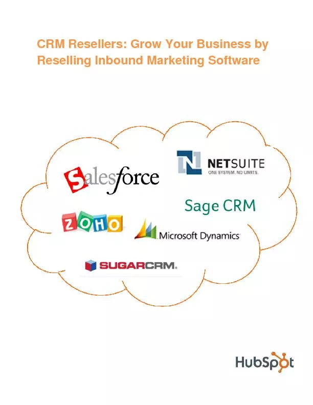 CRM Resellers: Grow Your Business by Reselling Inbound Marketing Softw