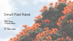 Smart Plant Robot