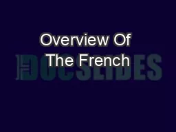Overview Of The French