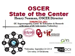 Henry Neeman, OSCER Director