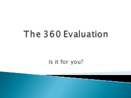 The 360 Evaluation