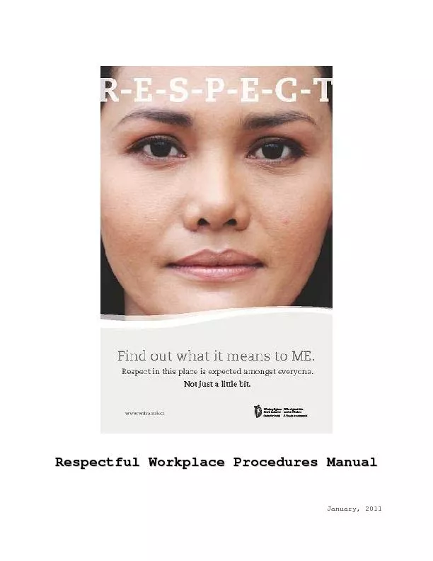 Respectful Workplace Manual  1