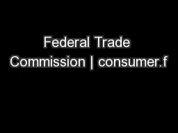 Federal Trade Commission | consumer.f