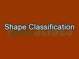 Shape Classification