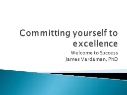 Committing yourself to excellence