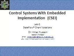 Control Systems With Embedded Implementation  (CSEI)