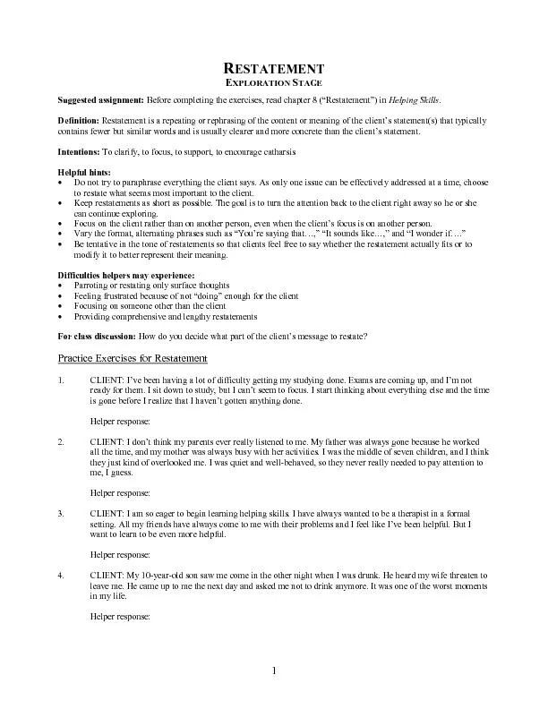 ESTATEMENTXPLORATION TAGESuggested assignment: Before completing the e