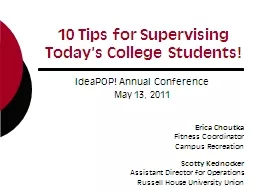 10 Tips for Supervising