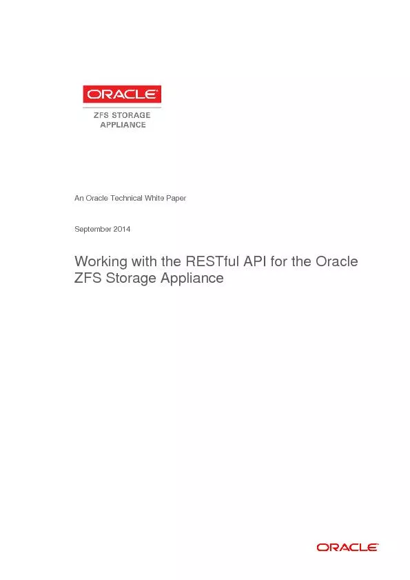 An Oracle Technical White PaperSeptember 2014Working with the RESTful