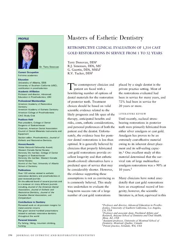 MastersofEstheticDentistryRETROSPECTIVECLINICALEVALUATIONOF1,314CASTGO