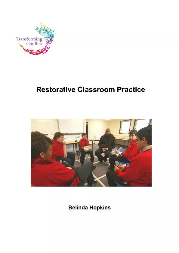 Restorative Classroom Practice