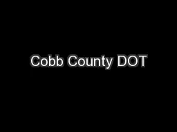 Cobb County DOT