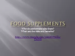 Food supplements