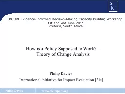 How is a Policy Supposed to Work? –