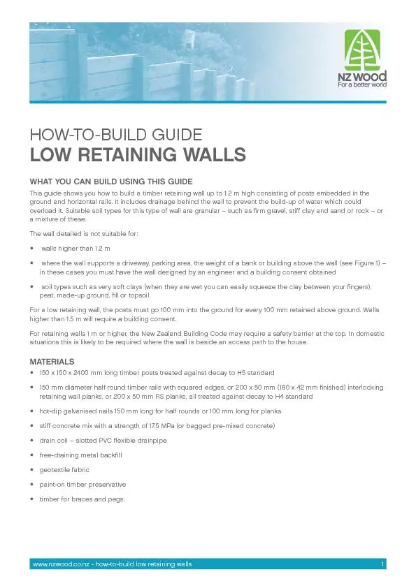 How-To-build	guidelow	ReTAiNiNg	wAllS