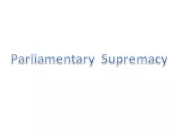 Parliamentary Supremacy