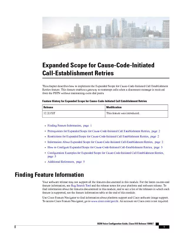 Expanded Scope for Cause-Code-InitiatedCall-Establishment Retries�7�K